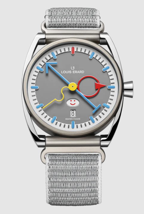 Louis Erard x alain silberstein LOUIS ERARD X ALAIN SILBERSTEIN SMILE-DAY GREY 75357TT03.BTT83 Replica watch